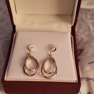 NWT 2 tone gold/silver earrings